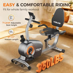 Recumbent Exercise Bike 350LB Capacity