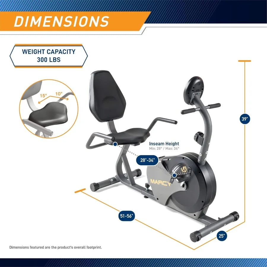 Magnetic Recumbent Bike Adjustable