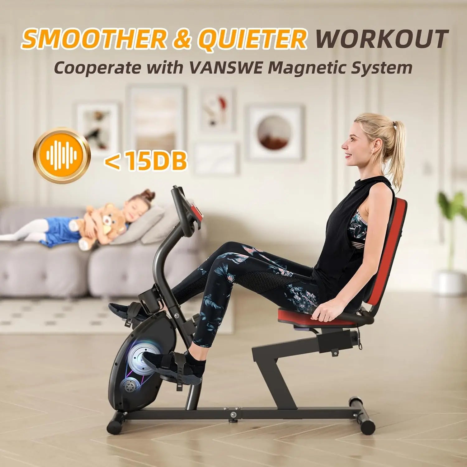 Recumbent Bike Magnetic Bluetooth