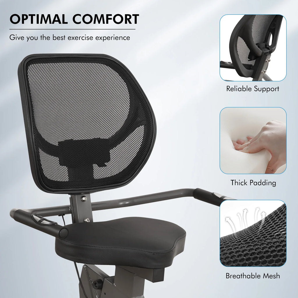 Recumbent Exercise Bike 8 Level Quiet