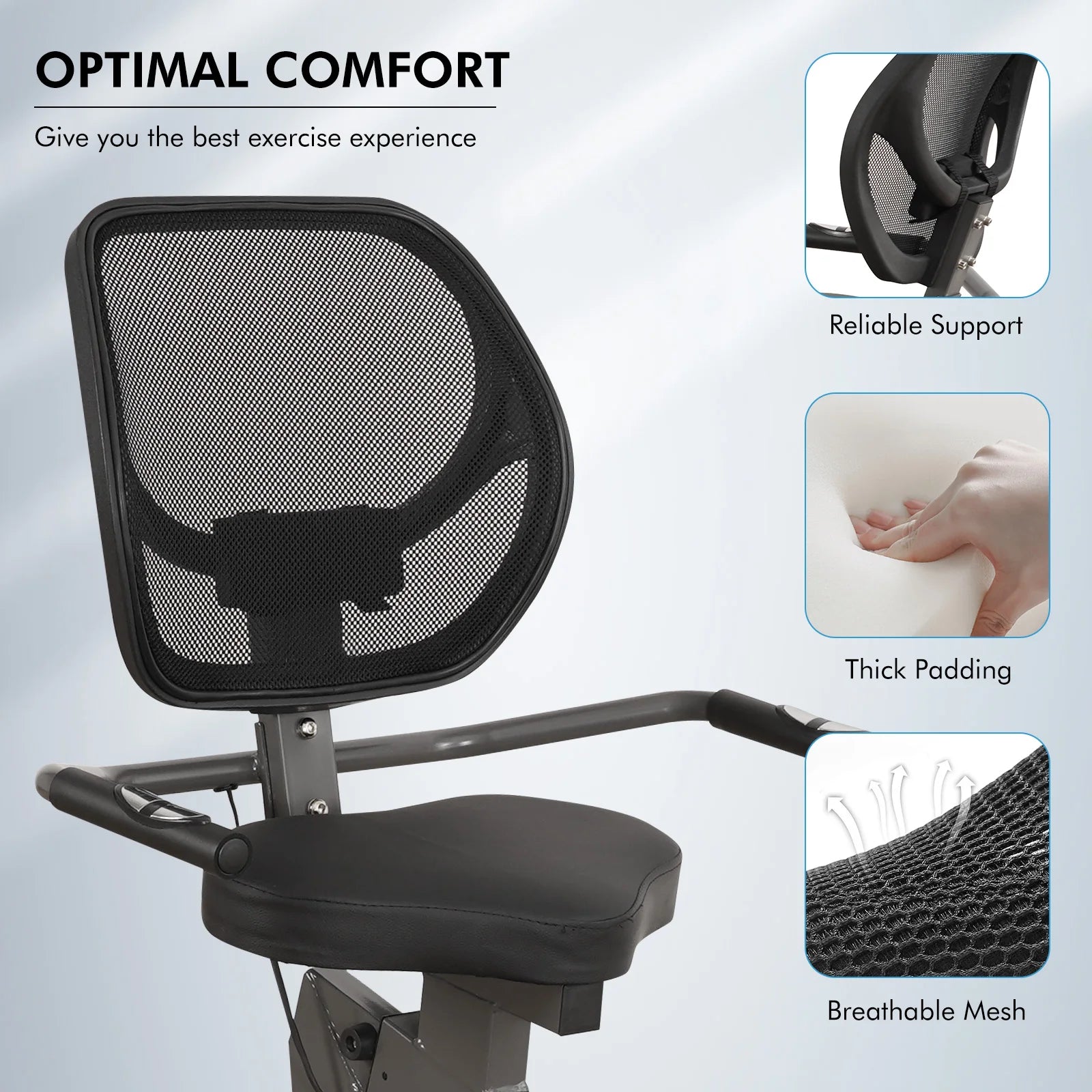 Recumbent Exercise Bike 8 Level Quiet