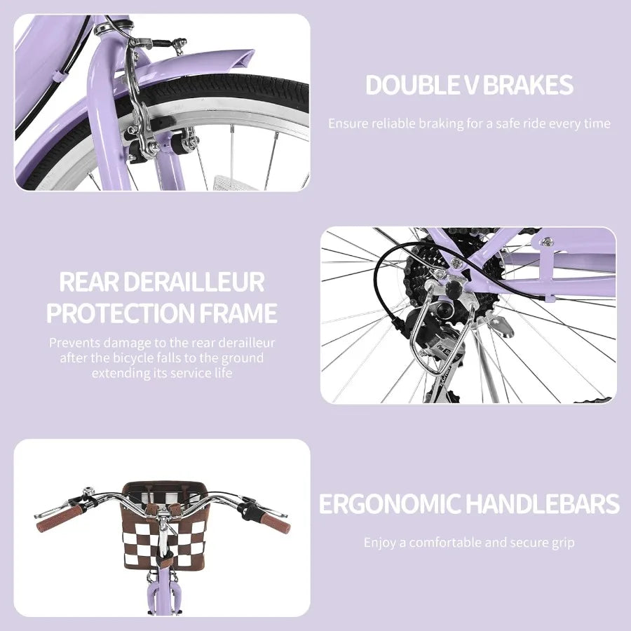 Women's Foldable Cruiser Bike