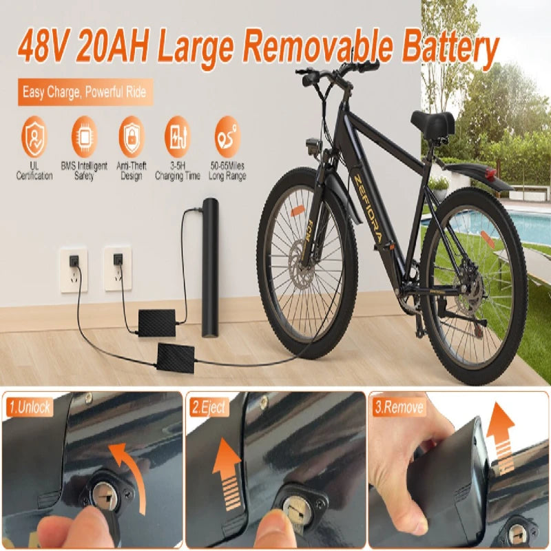 Zefiora M12 26" Electric Bike