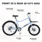 26" 7-Speed Cargo Bike