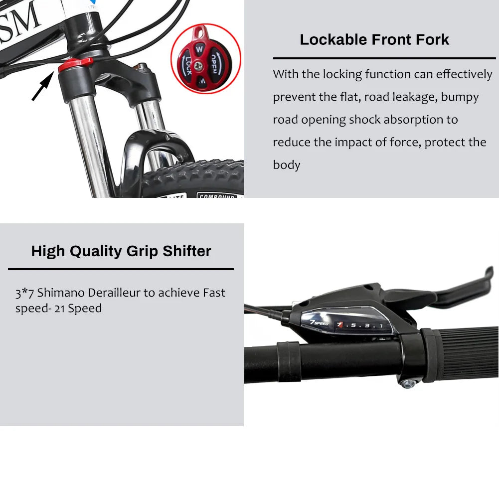 26" Dual Suspension Mountain Bike