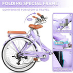 26" Foldable Beach Cruiser Bike