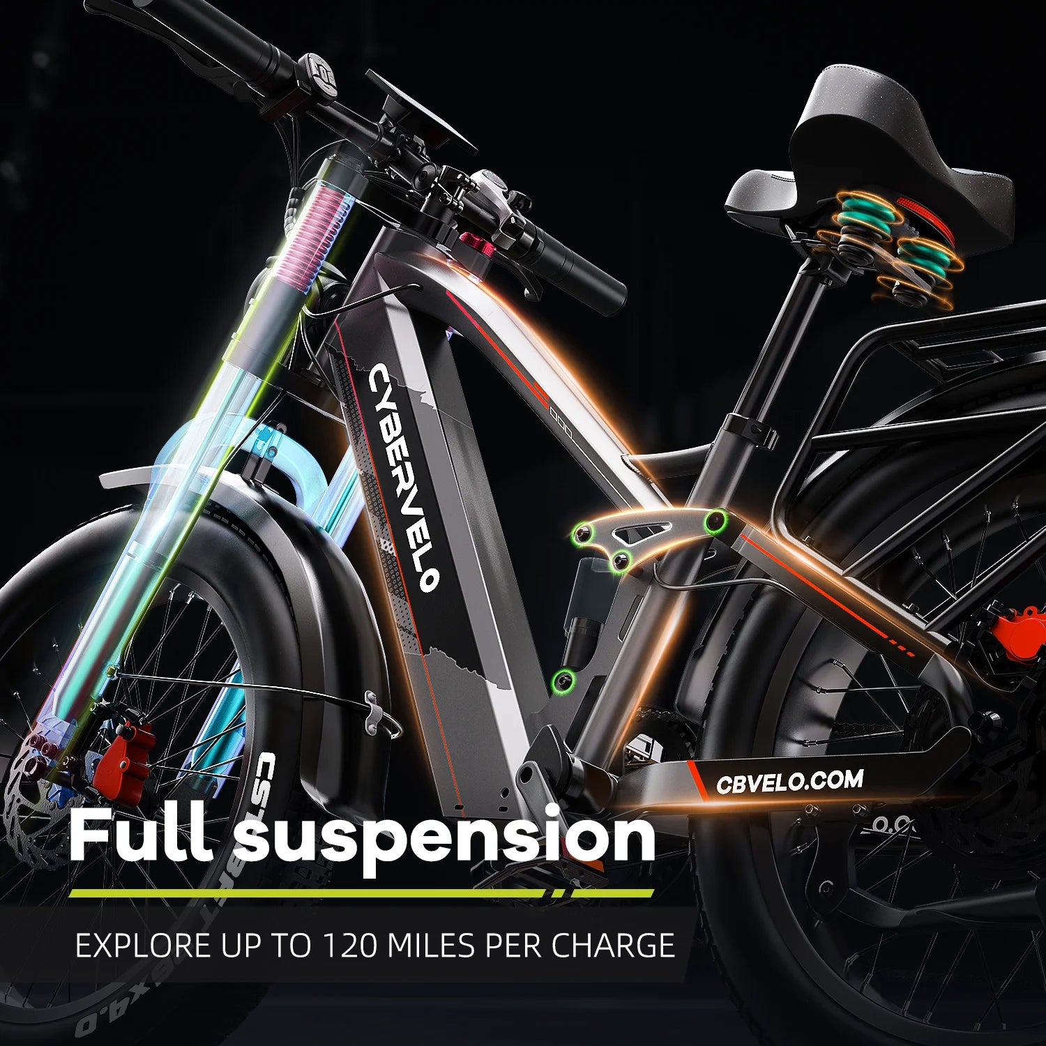 Cybervelo 26" Fat Tire E-Bike