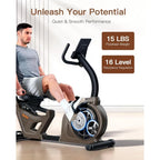 Indoor Recumbent Exercise Bike 400LB