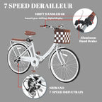 Women's Foldable Beach Cruiser Bike