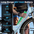 Cybervelo 26" Step-Thru E-Bike