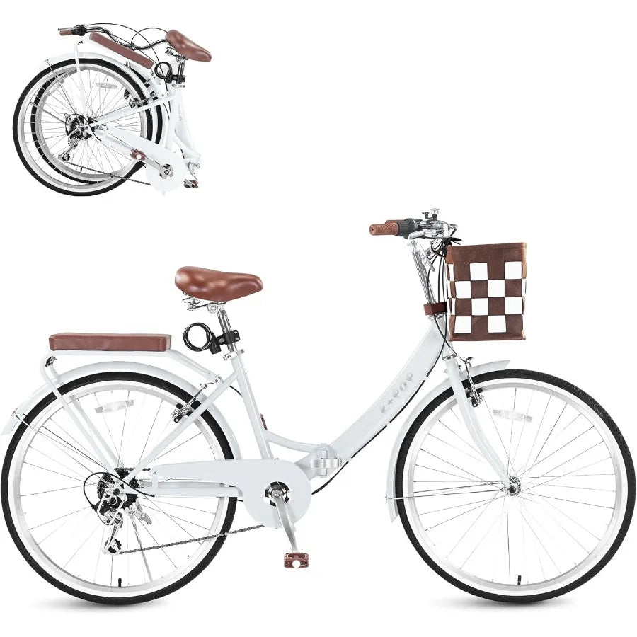 Women's Foldable Beach Cruiser Bike