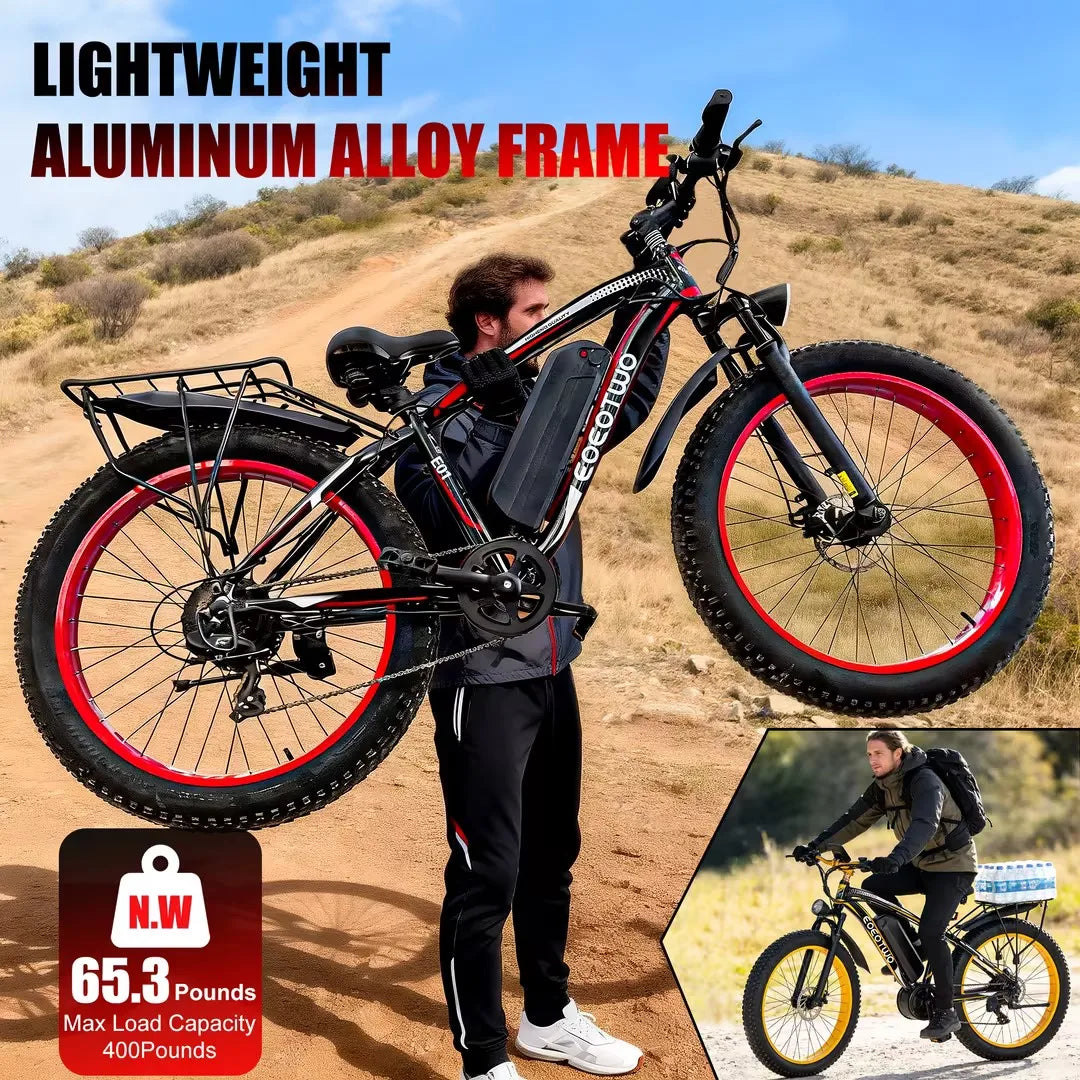 1500W Fat Tire Mountain E-Bike