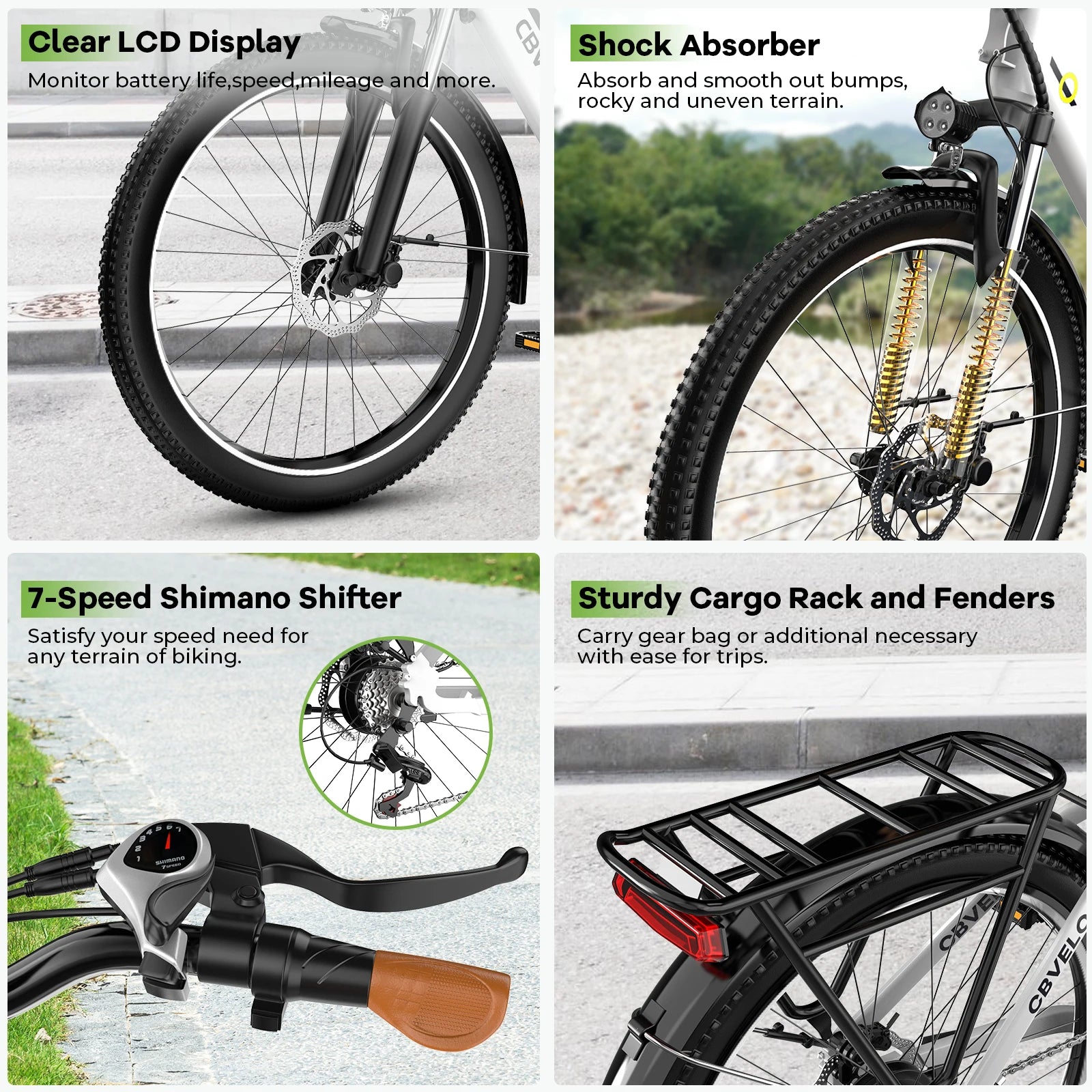 Cybervelo 26" Step-Thru E-Bike