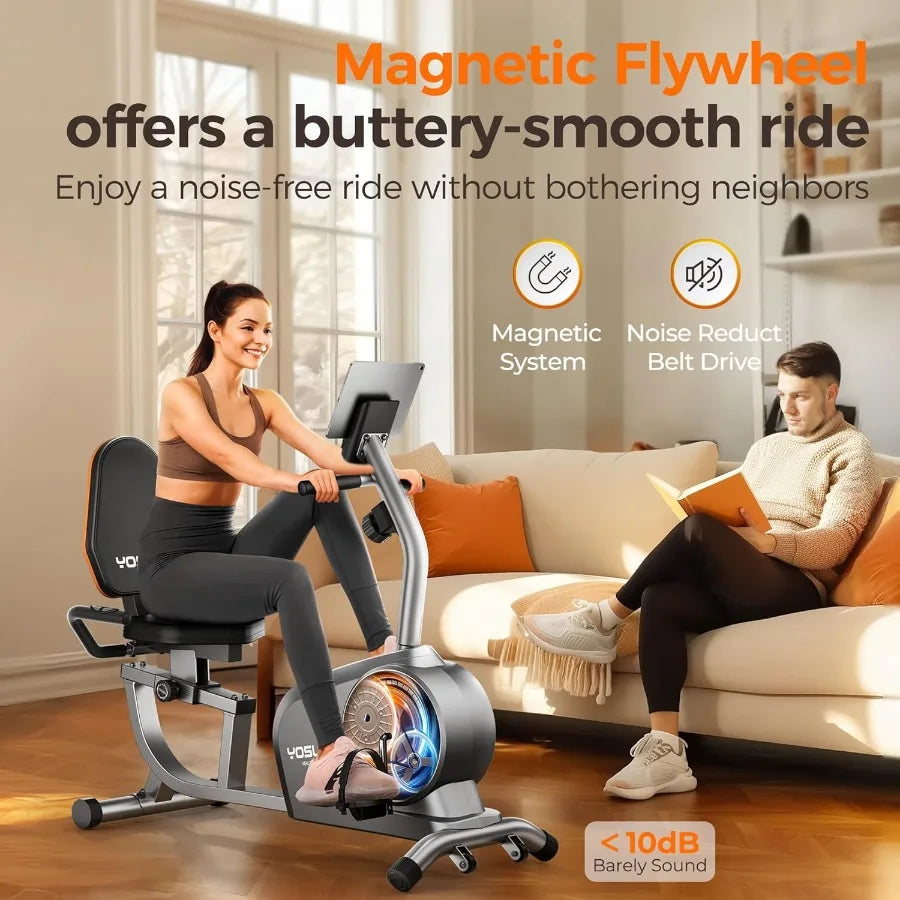 Recumbent Exercise Bike 350LB Capacity