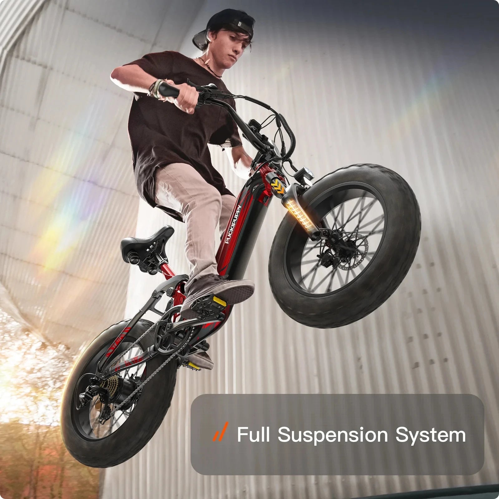 PUCKIPUPPY 20" Fat Tire E-Bike