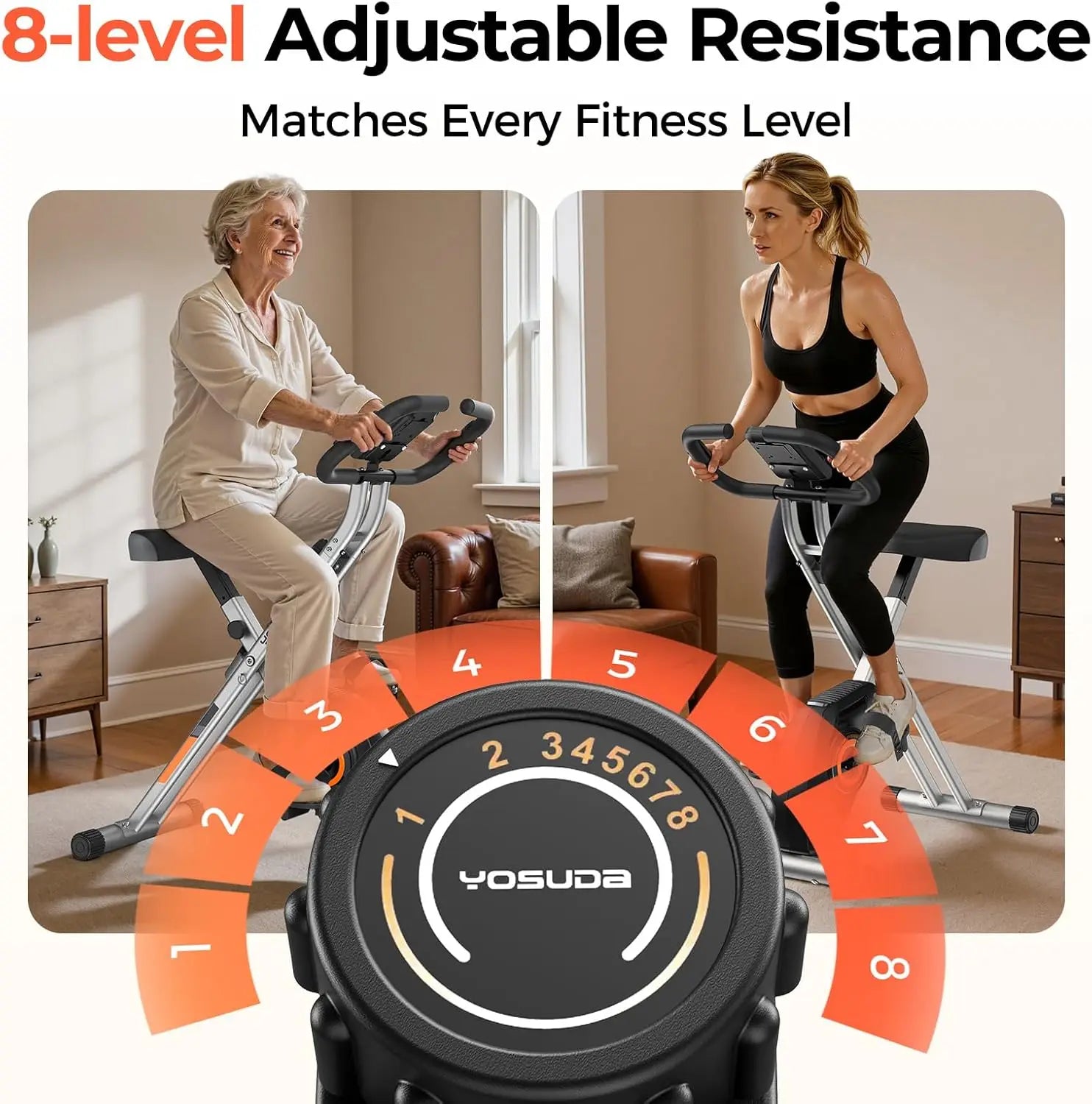 YOSUDA Folding Exercise Bike