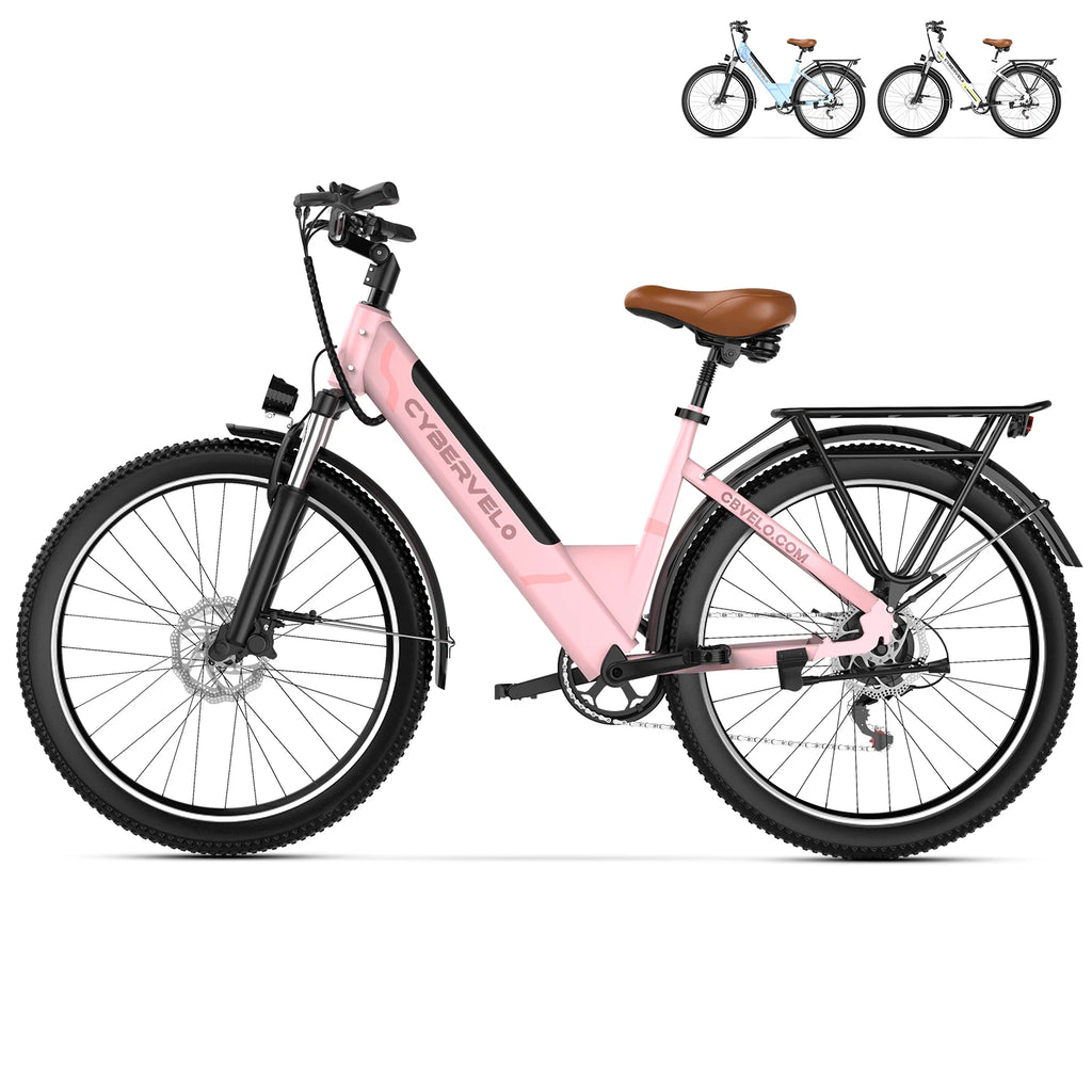 Cybervelo 26" Step-Thru E-Bike