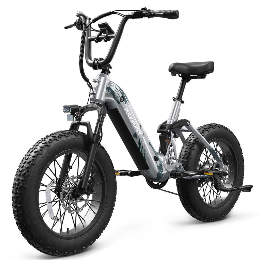 PUCKIPUPPY 20" Fat Tire E-Bike