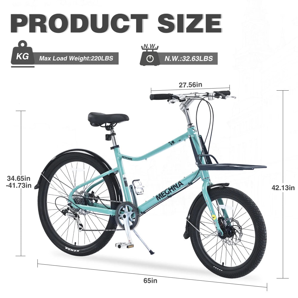 26" 7-Speed Cargo Bike Pro