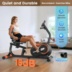Recumbent Exercise Bike 400LB 16 Gears