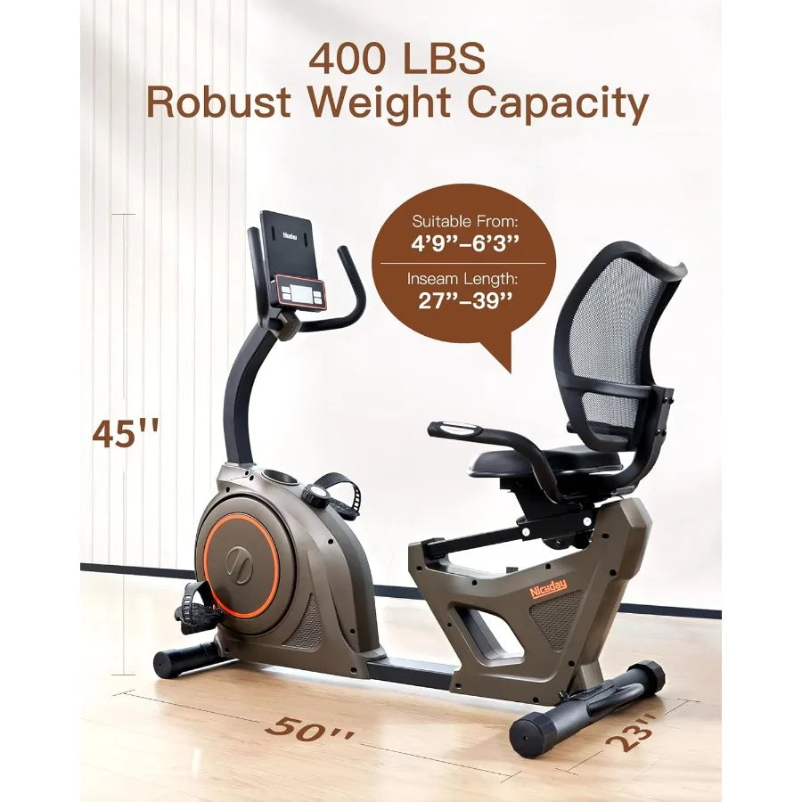 Indoor Recumbent Exercise Bike 400LB