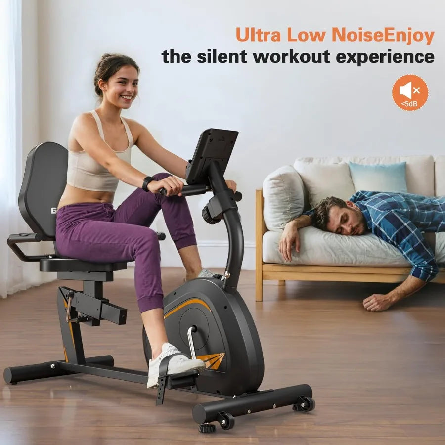 Recumbent Exercise Bike 300LB 8 Levels