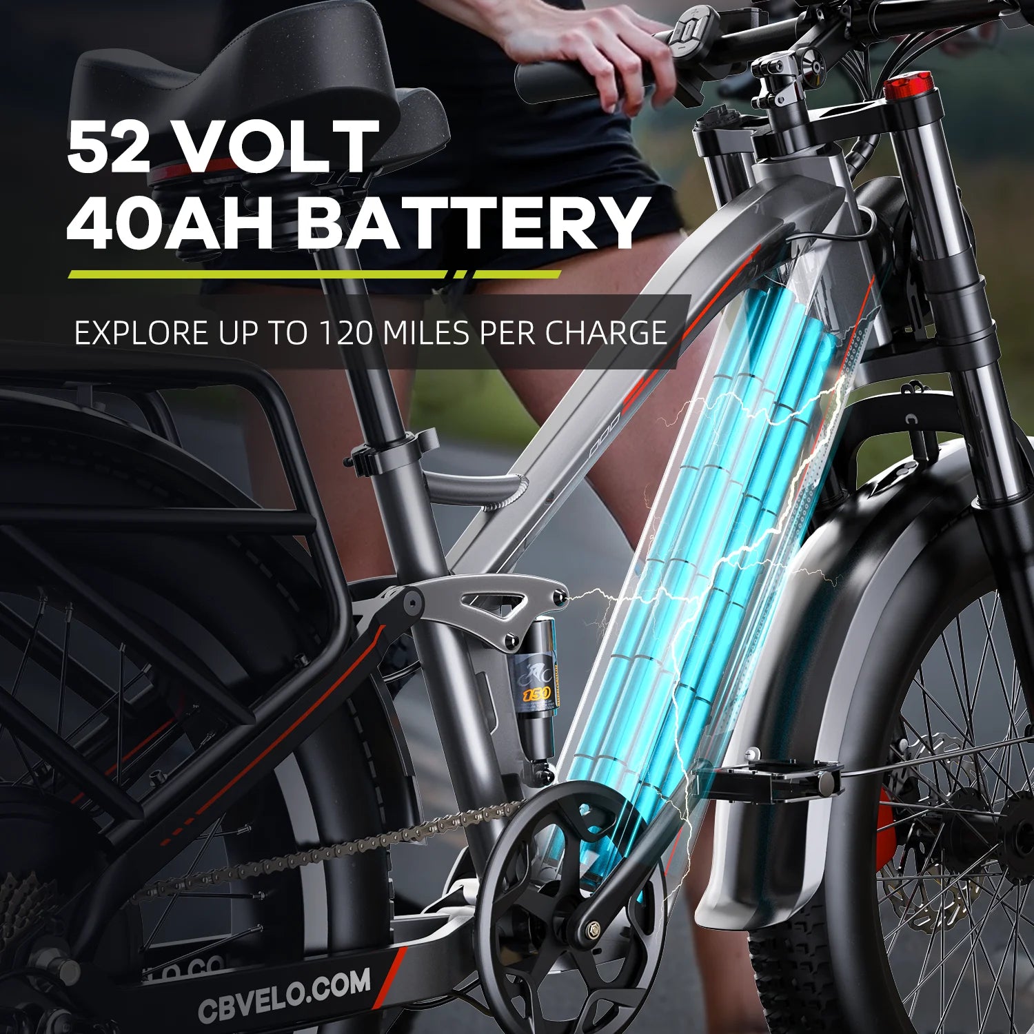 Cybervelo 26" Fat Tire E-Bike