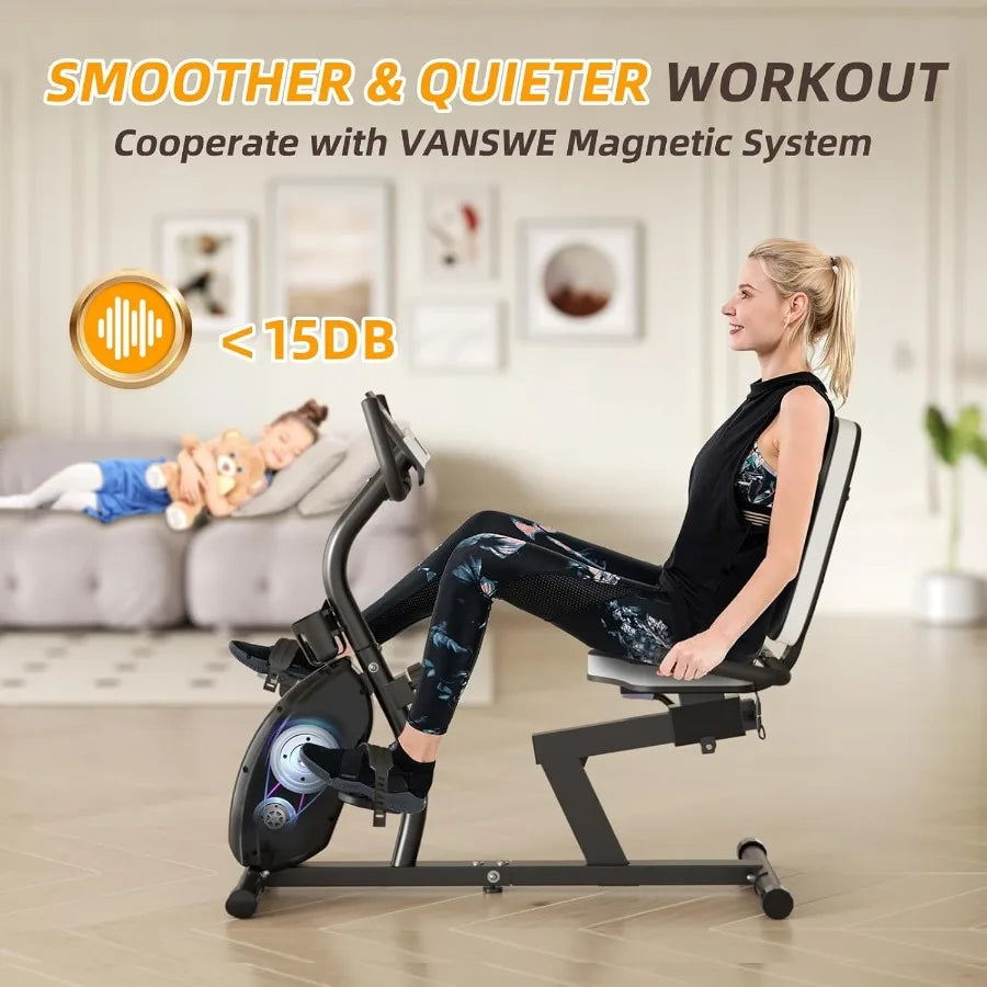 Recumbent Exercise Bike Bluetooth Resistance